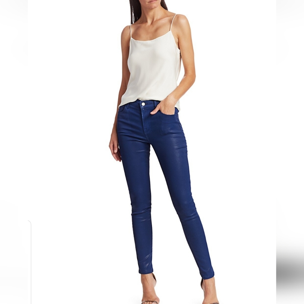 J Brand Coated Skinny Jeans